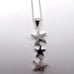.925 Sterling Silver Multi Starfish Necklace