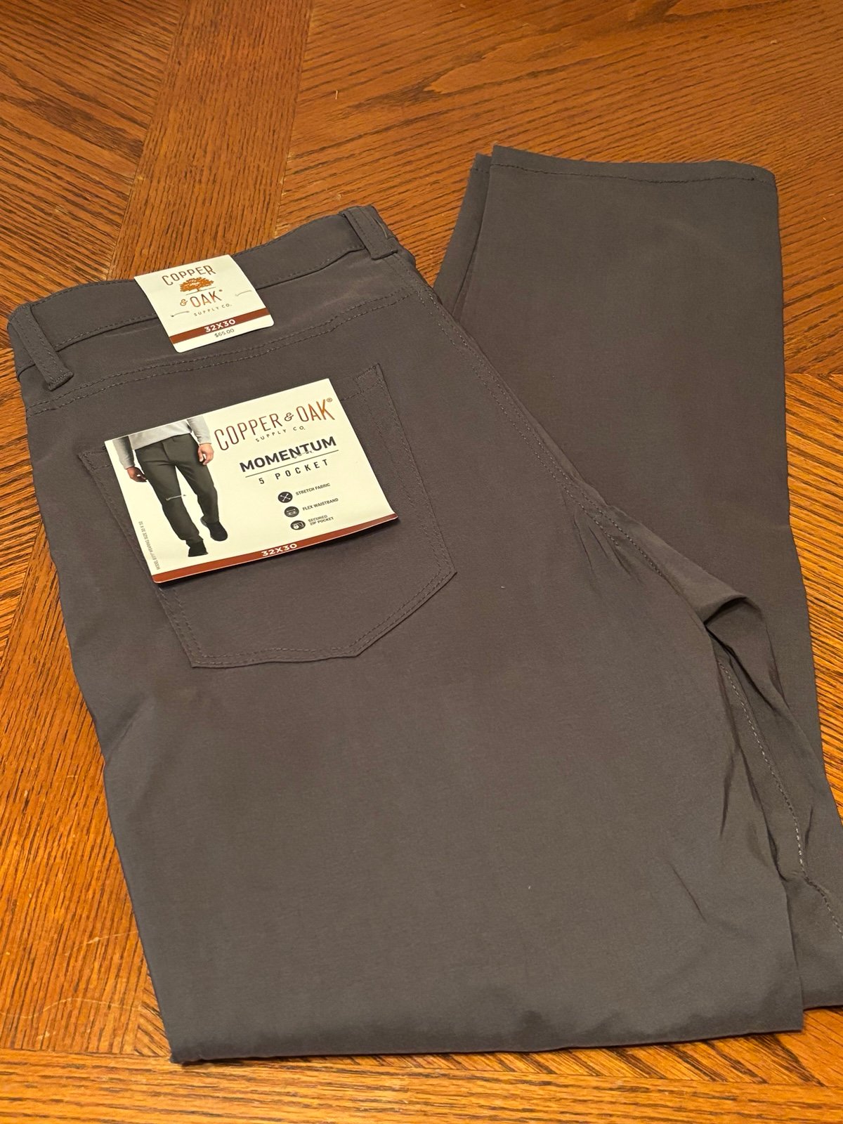 Copper & Oak NWT Mens 32x30 Momentum 5 Pocket Pants Rayon Mushroom K2F901 NWT65