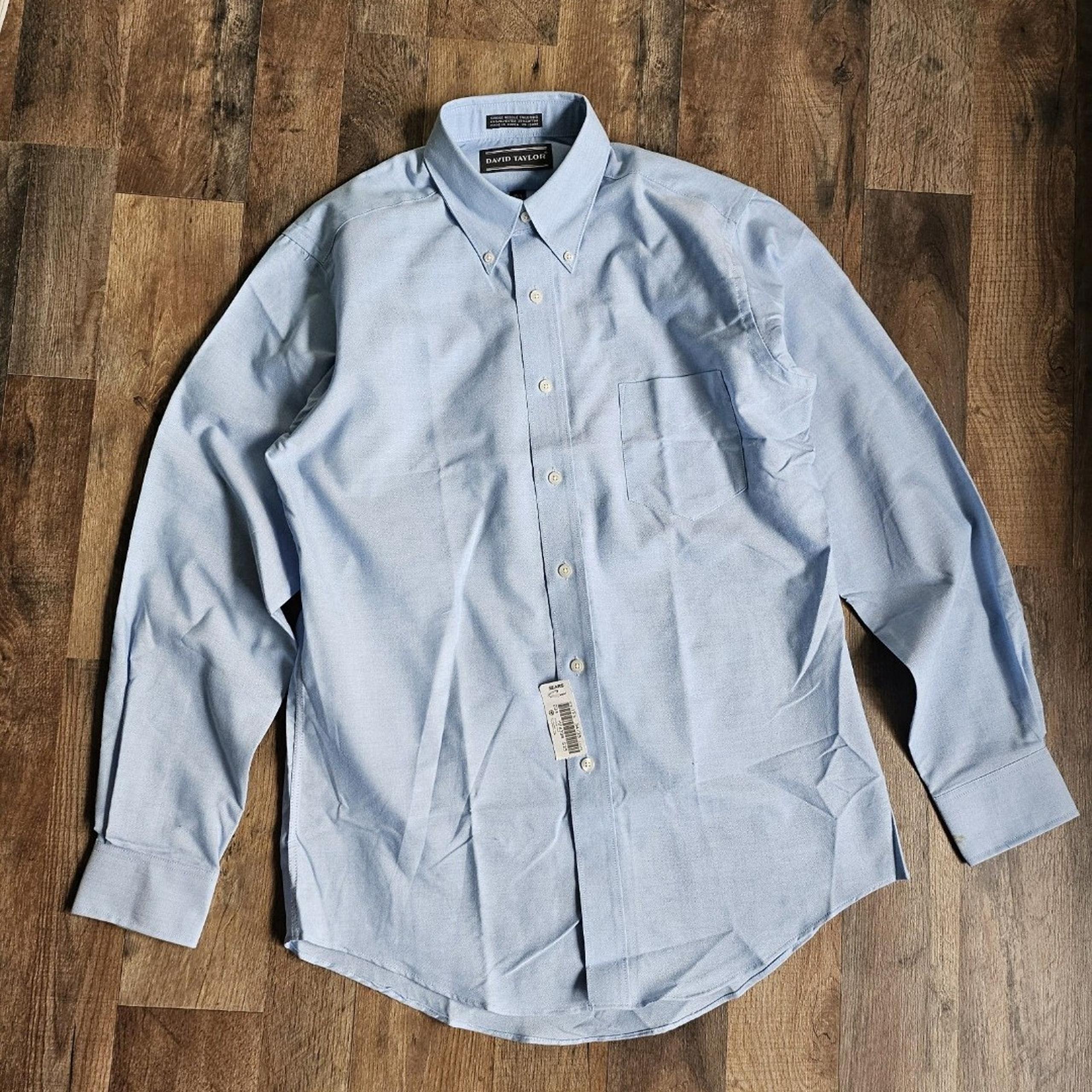 Vintage New with Tag David Taylor Collection men’s button-up shirt Size 15.5