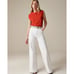 NWT J. Crew Wide Leg Denim Trouser 32 White High Rise Jeans BM338 J.Crew Women's