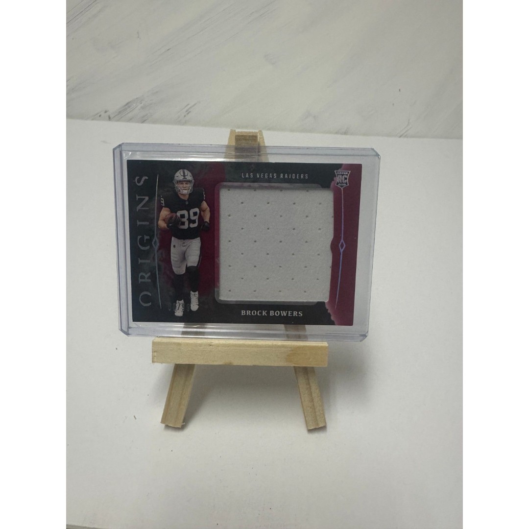 Brock Bowers Rookie Jumbo Patch Card Number 68/99 Las Vegas Radiers