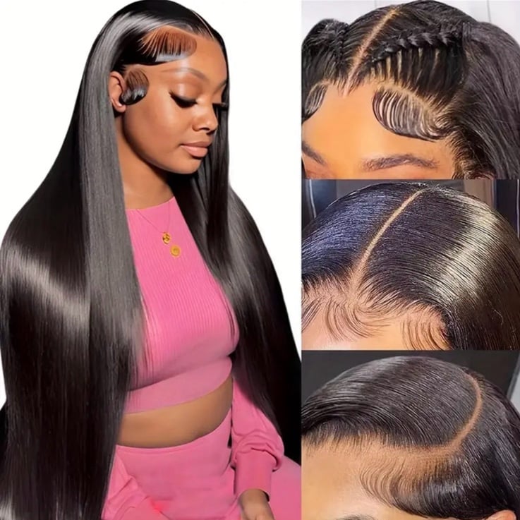 26 Inch straightened hair wig