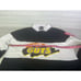 DUMBGOOD Nickelodeon Guts Rugby Polo Long Sleeve Shirt Black White Mens Size M