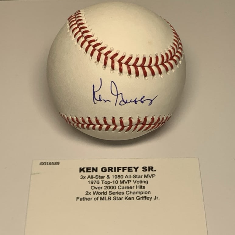 Ken Griffey Sr. Signed Autographed Official Rawlings MLB Baseball