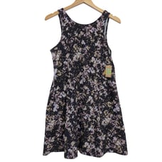 Title Nine Reversible Activewear Dress Womens M Blue Purple Napili Print Stretch