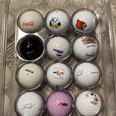 Vintage Logo Golf balls Tiger Woods, Coca Cola Pepsi Mickey Mouse