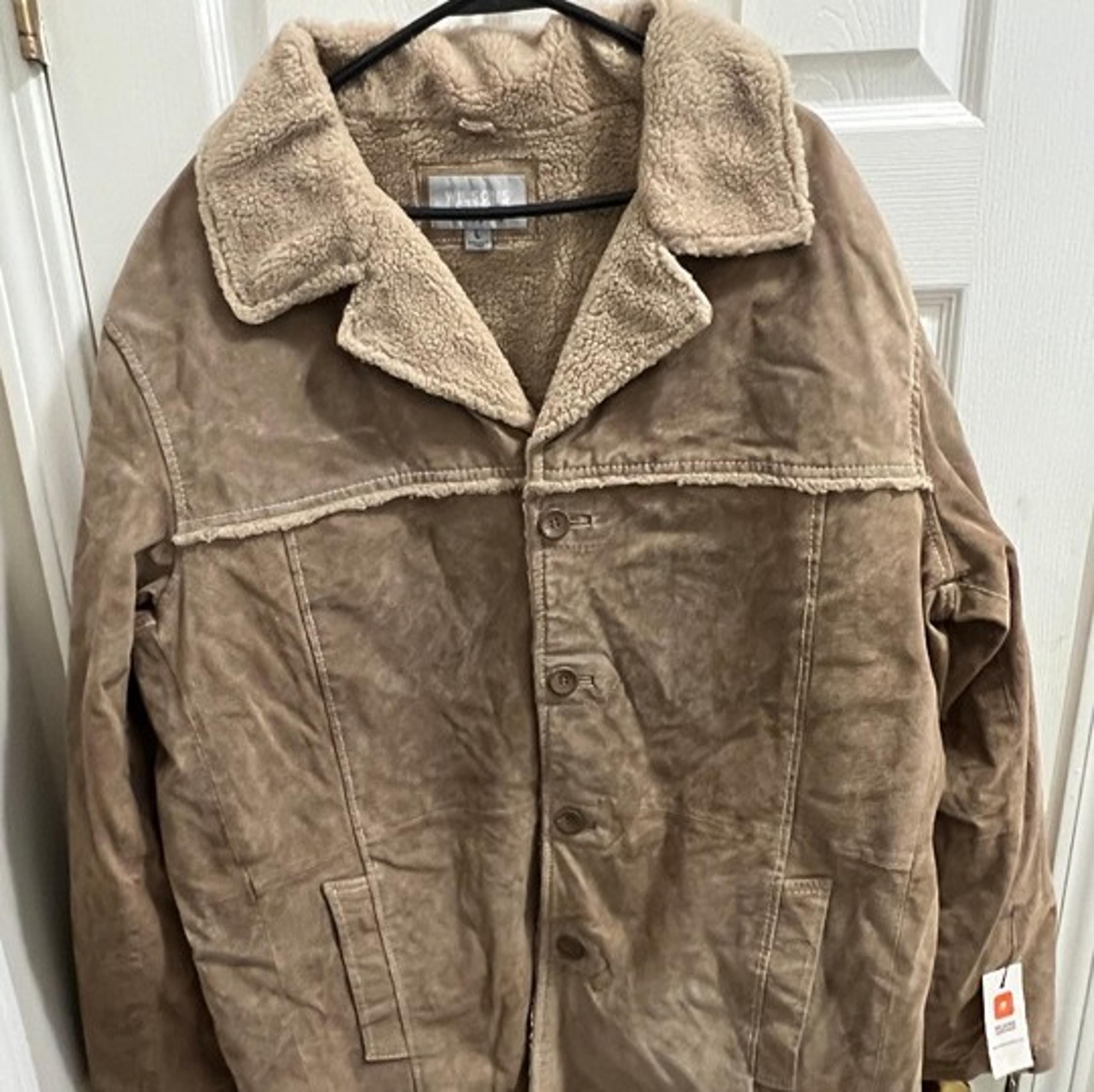 Wilsons Leather M. Julian Men's Beige Leather Jacket.