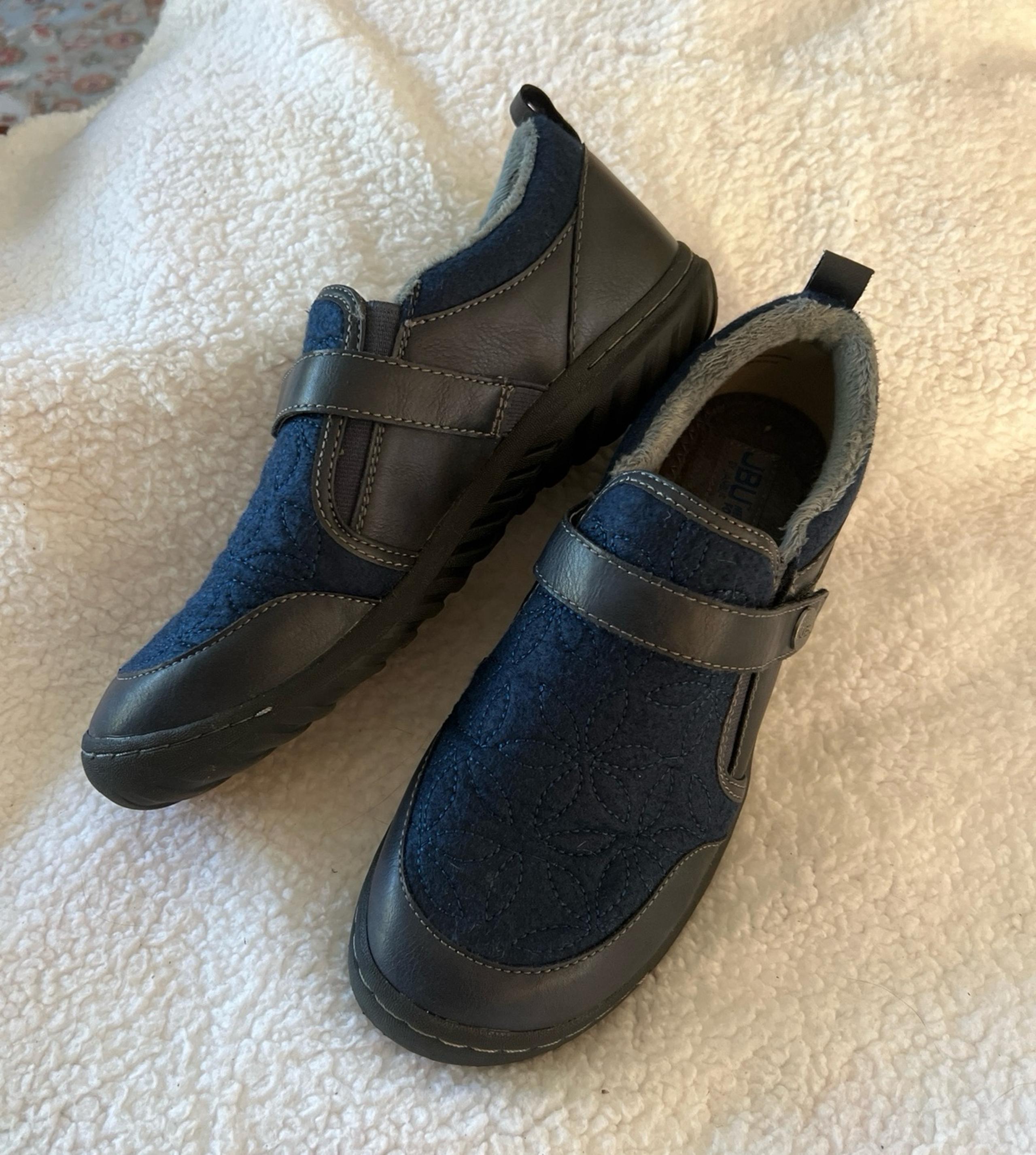 JBU by Jambu Size 8 Women's Tide Slip-On Shoe Blue Quilted