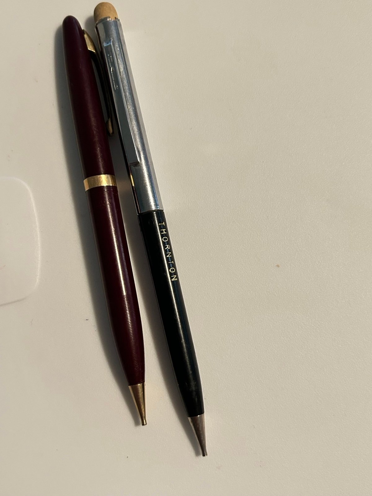 Vintage Schaffer’s Pens And Mechanical Pencil Lot Gerald Thorton Engraved