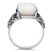 Sterling Silver Mother of Pearl Square Butterfly Marcasite Ring Size 4 New