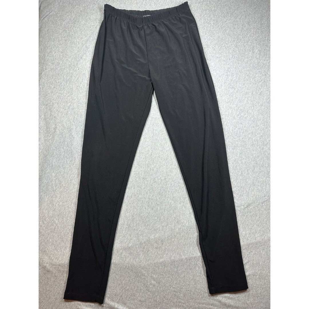 Clara Sun Woo Leggings Womens Medium Stretch Pull On Pants Black
