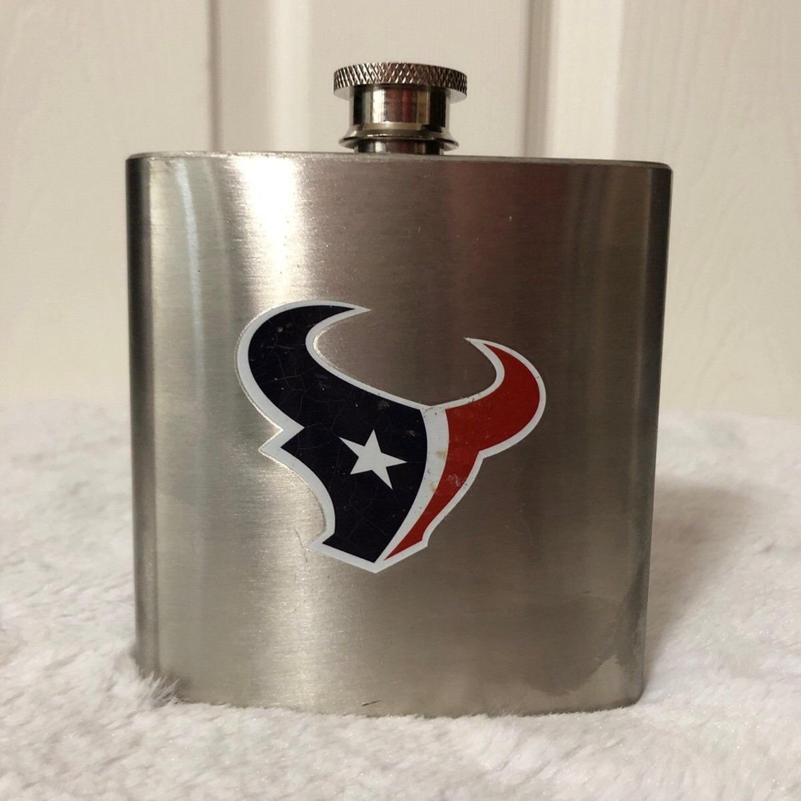 Flask Houston Texans Football 6-ounce Stainless Steel