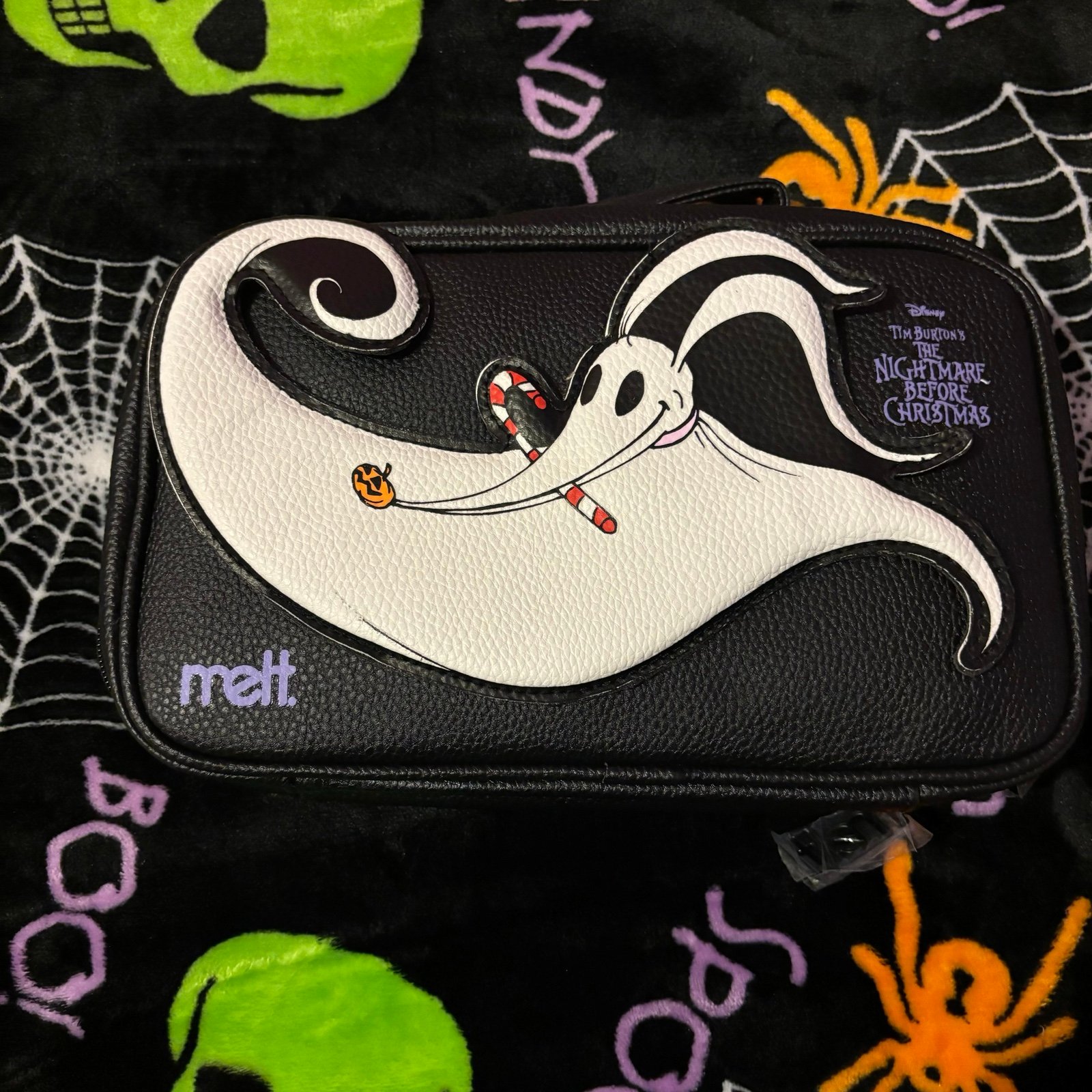 melt cosmetics nightmare before christmas christmas town zero makeup bag