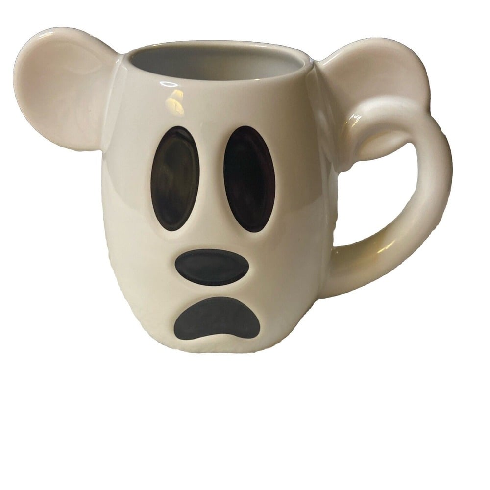 Disney Parks 2018 Halloween Mickey Mouse Ghost Boo To You Coffee Mug Vhtf Rare