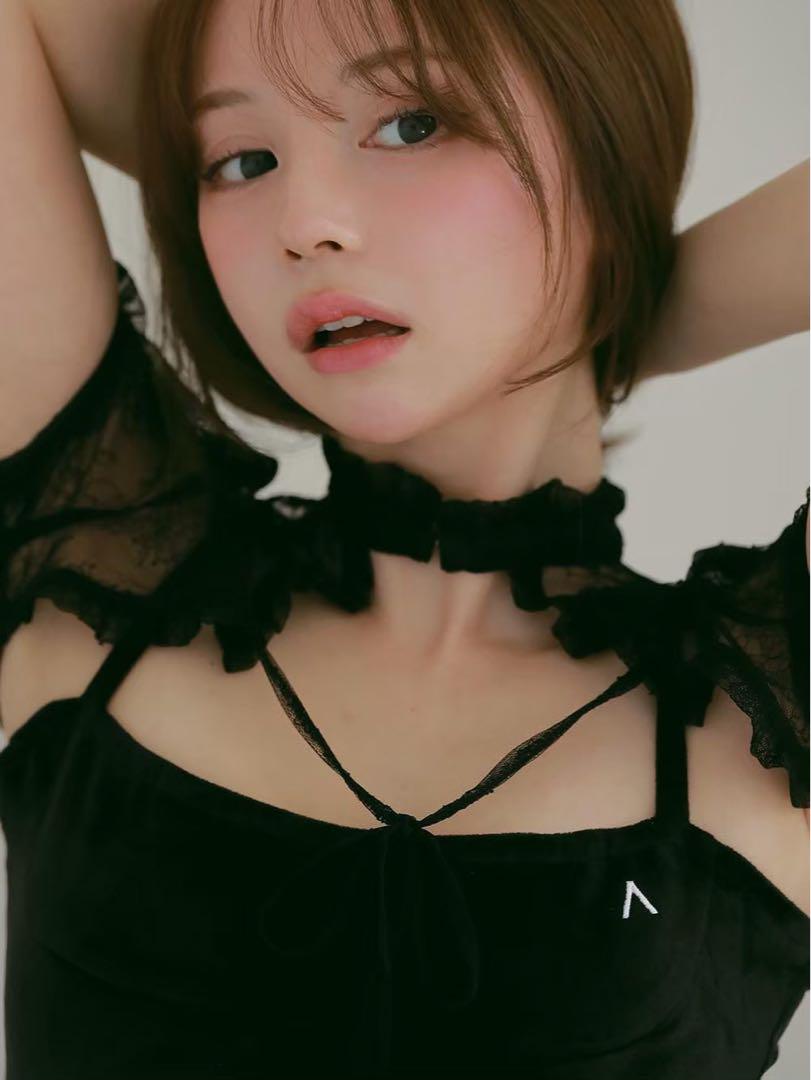 AND MARY アンドマリー Taylor set tops ブラック