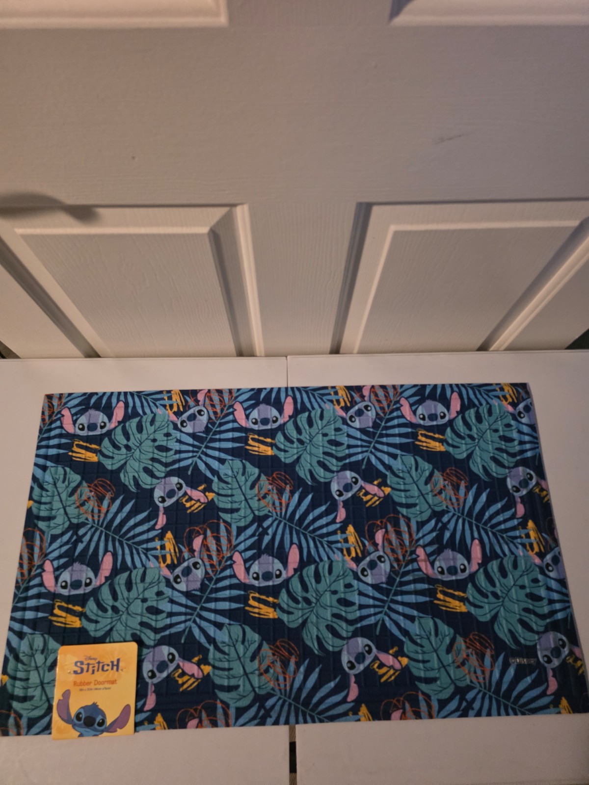Disney Stitch Tropical Alk over Print Anti Slip Rubber Doormat