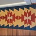 Vintage handmade wool rug approx 1' x 3'