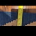 Vintage handmade wool rug approx 1' x 3'
