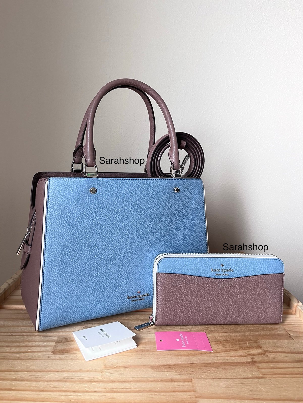 Kate Spade Leila medium satchel set