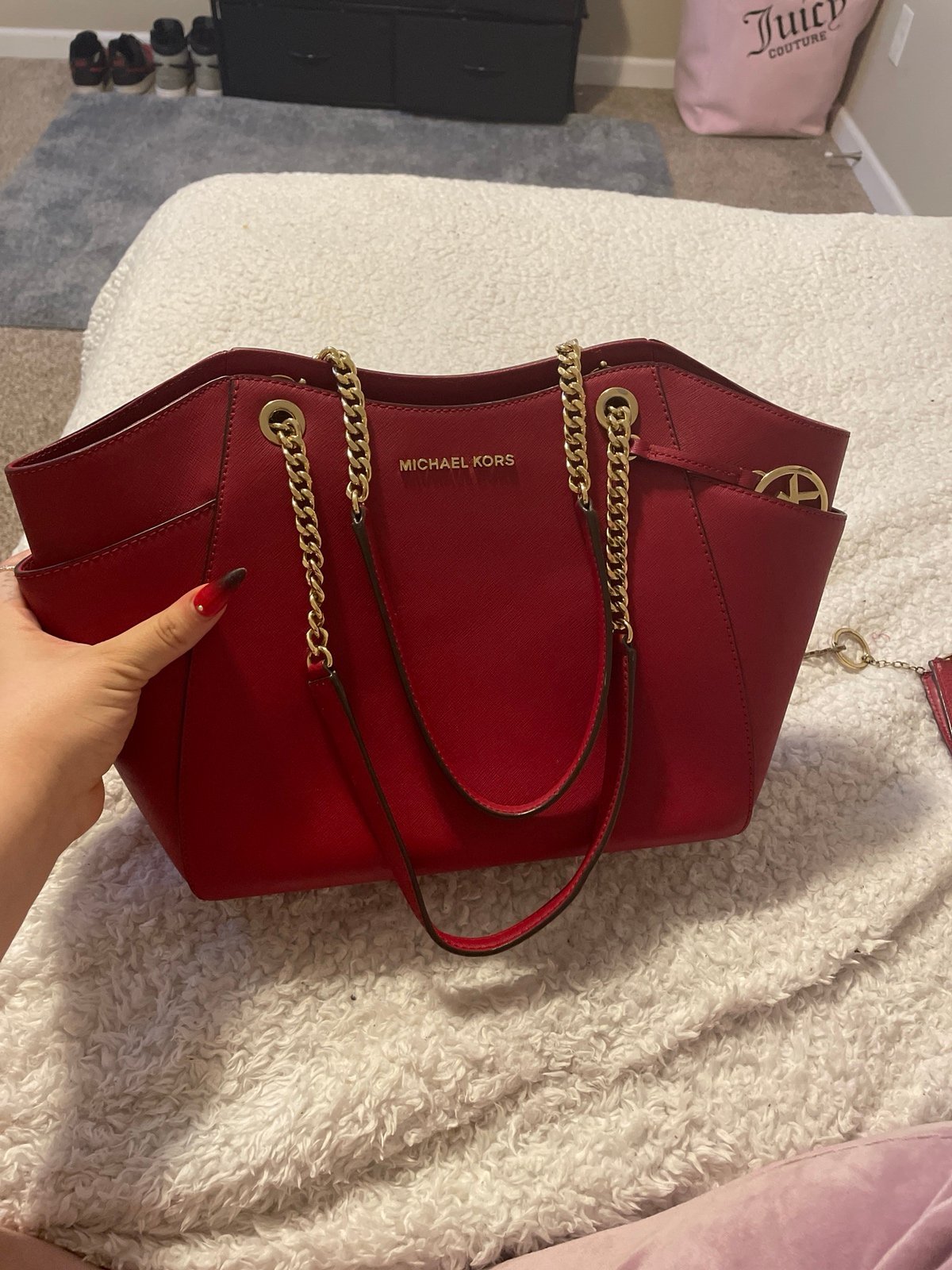 Michael Kors red purse