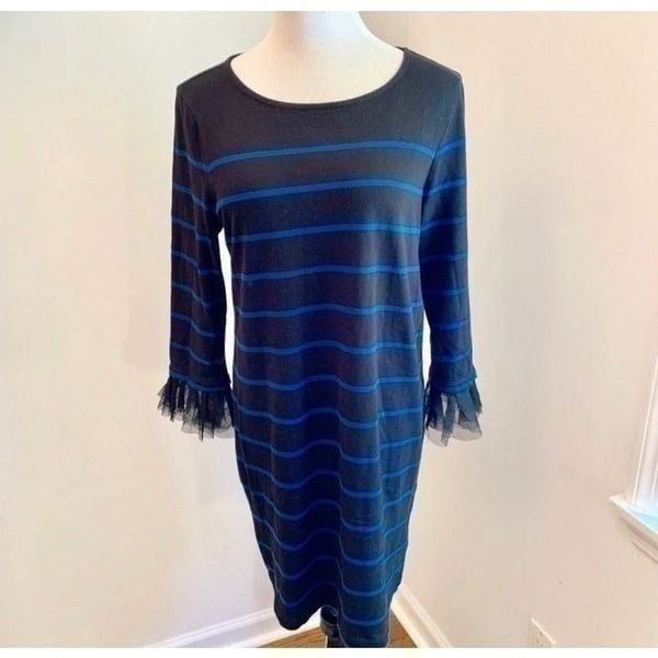 BeachLunchLounge Dress Tulle Cuffs Sz L