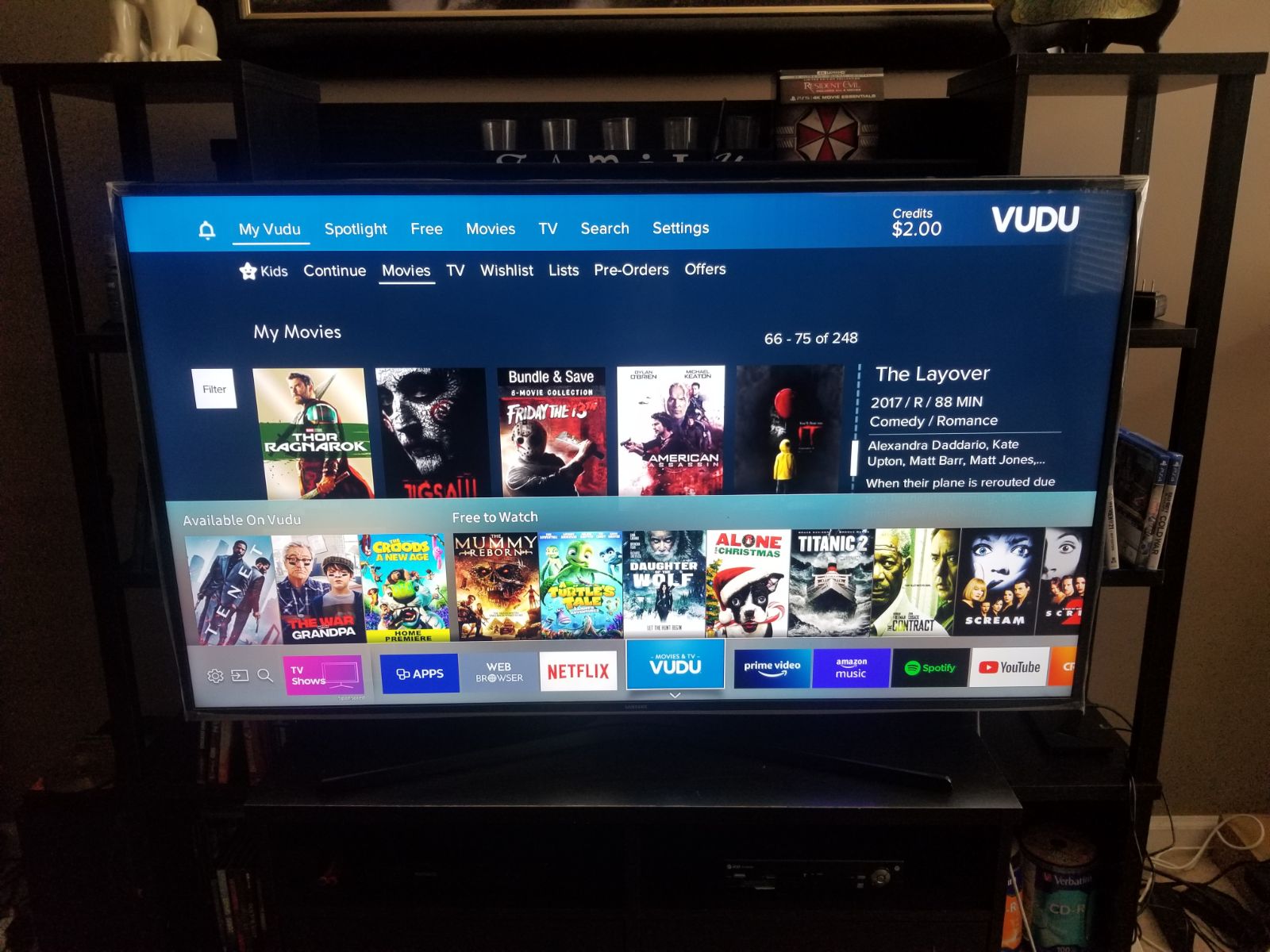 TV with Entertainment Center