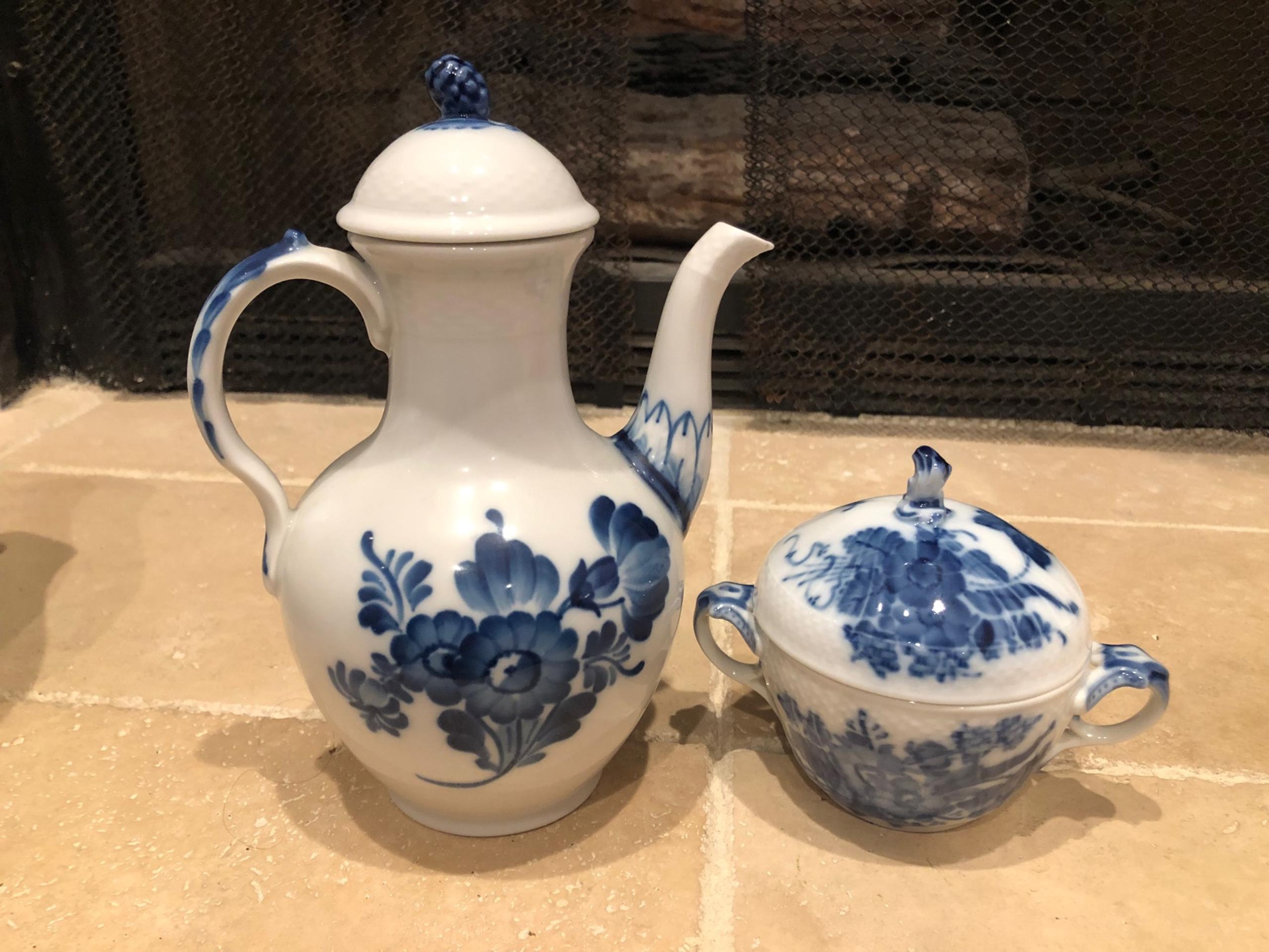 Royal Copenhagen Teapot #8034 & Sugar Bowl #160