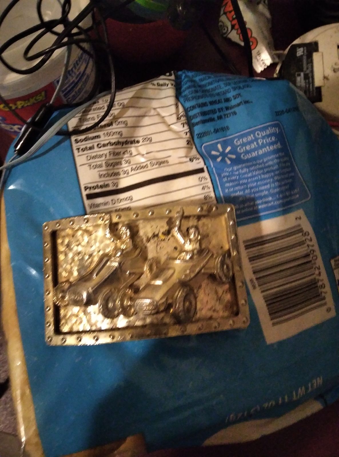 3 brass belt buckles