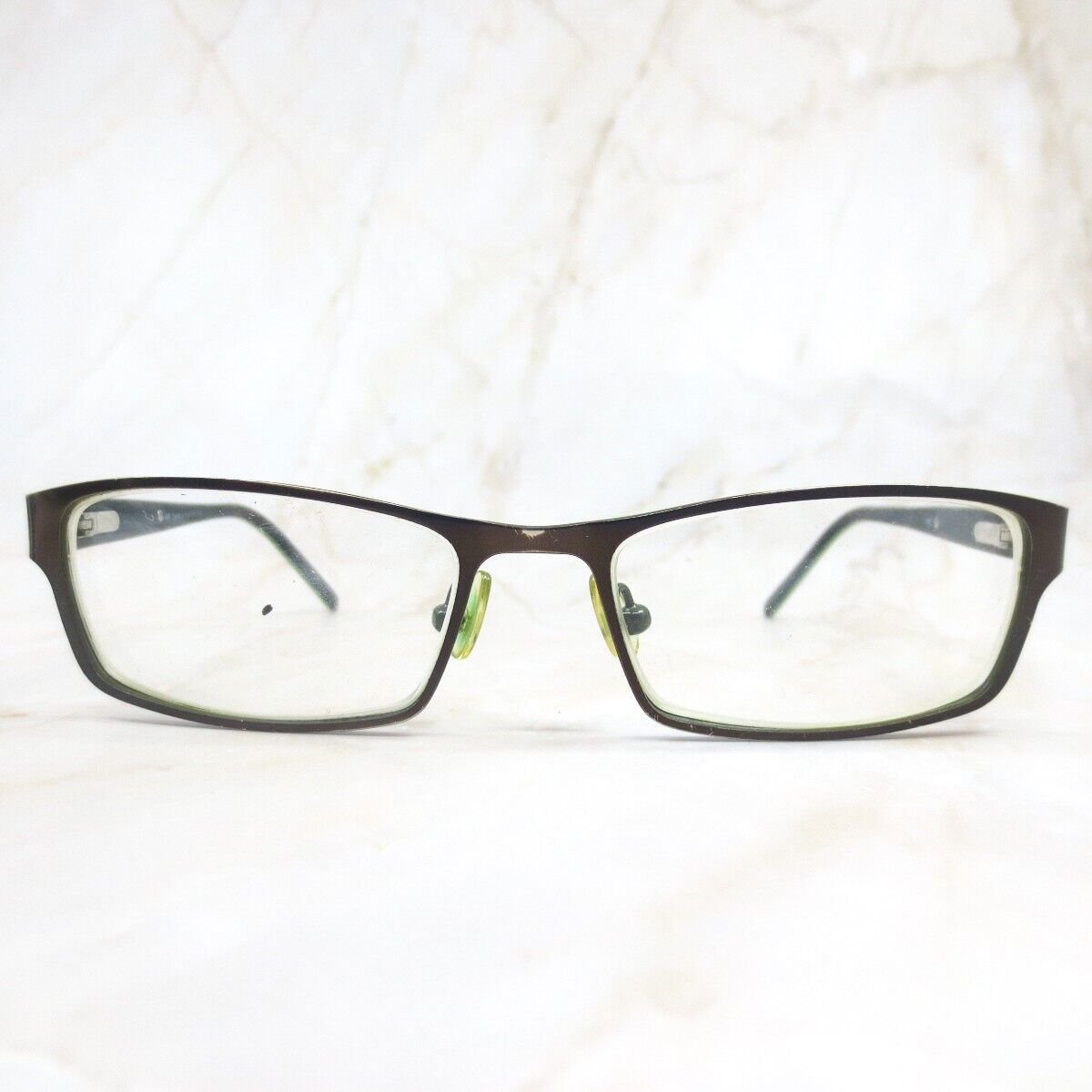 Saks Fifth Avenue Eyeglasses Frame Women's Brown Full Rim Rectangular 51-16-135