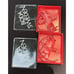 2 Kosta Boda Sweden Santa Father Christmas Ornaments Swedish Clear Glass In Box!