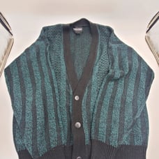 Vintage 1980s Mens XL Expressions International Grandpa Sweater Cardigan