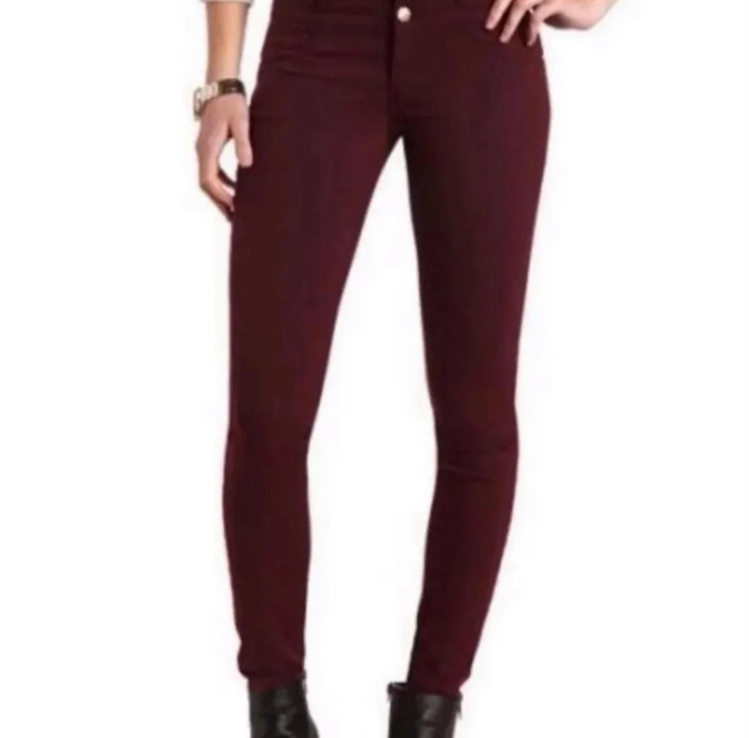 NWOT Refuge Maroon Jean leggings size 2