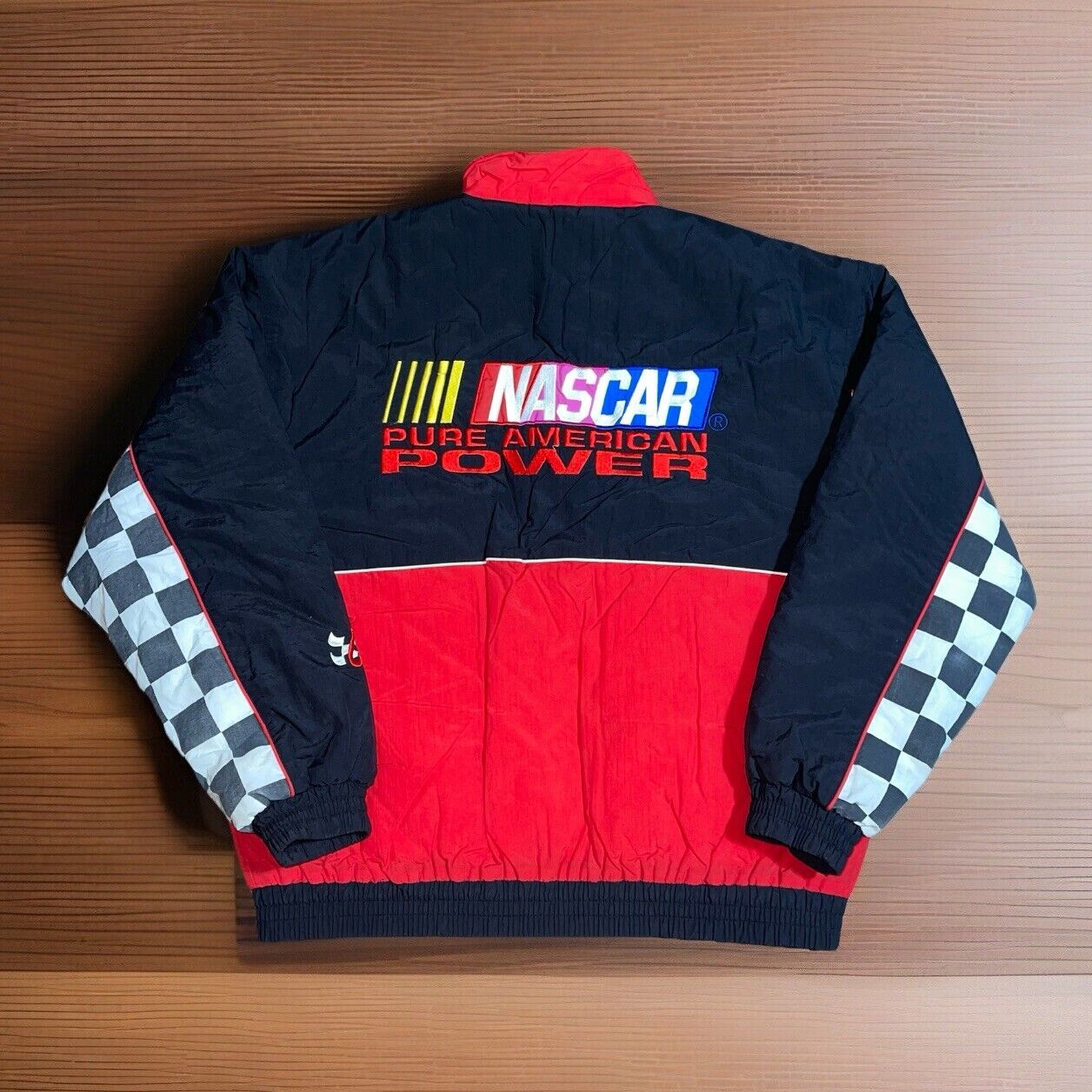 Vintage Chase Authentics NASCAR Pure American Power Racing Jacket Men's Size XL