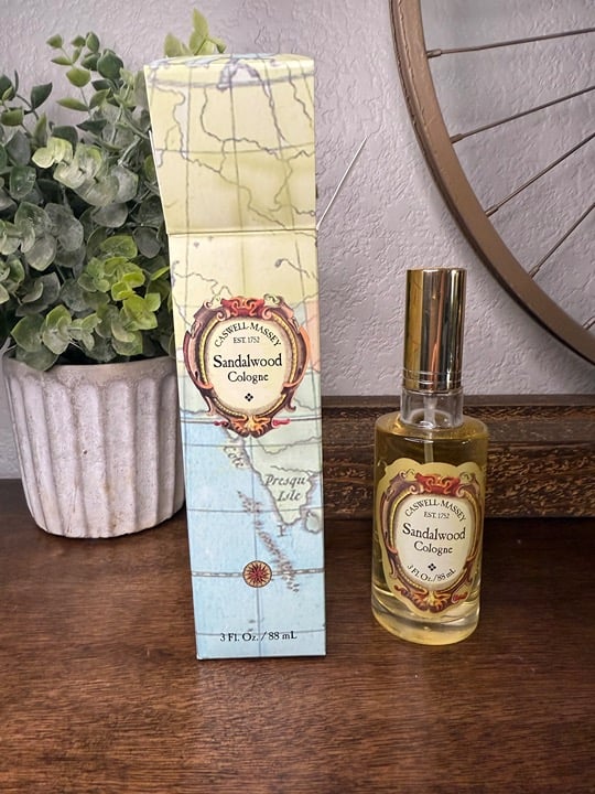 rare vintage caswell Massey sandalwood cologne 3 fl oz