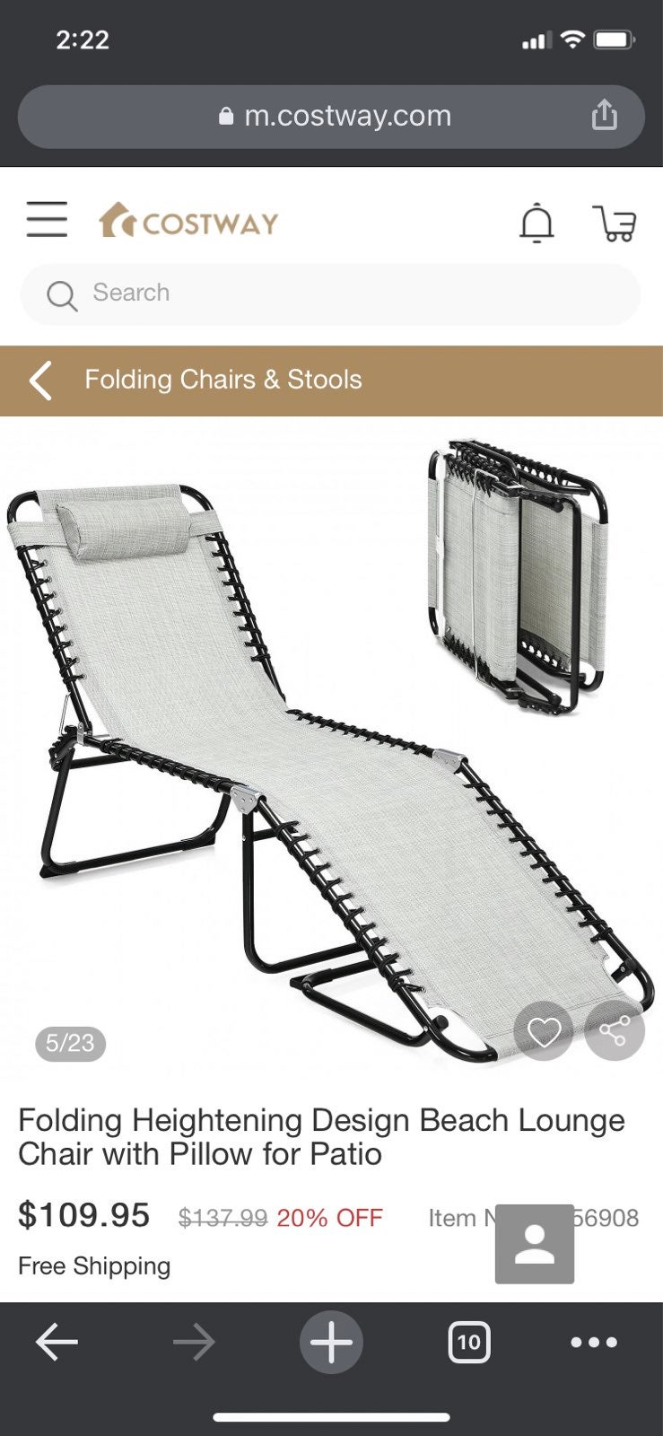 beach chair