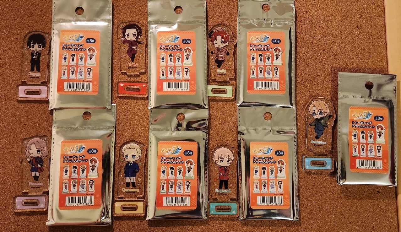 Hetalia acrylic stand lot *INCOMPLETE*
