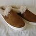 NIB Ladies Womens Raulph Lauren Jinny Mules Suede Faux Fur Ralph Lauren Sz 6.5B