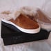 NIB Ladies Womens Raulph Lauren Jinny Mules Suede Faux Fur Ralph Lauren Sz 6.5B