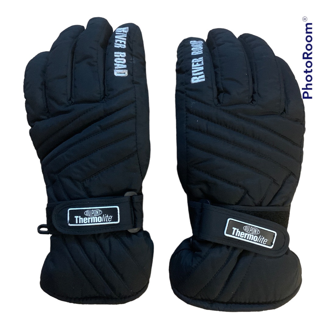 River Road Gloves Thermolite Nylon Womens M Motorcycle Cruiser Fleece Insulated