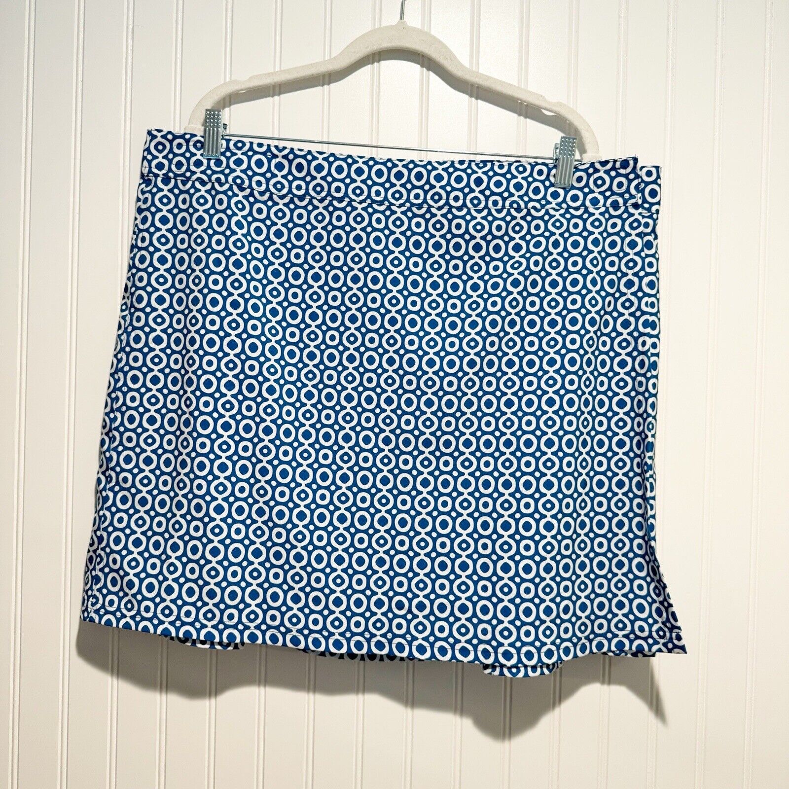 RipSkirt Hawaii Wrap Skirt Blue White Print Size XXL