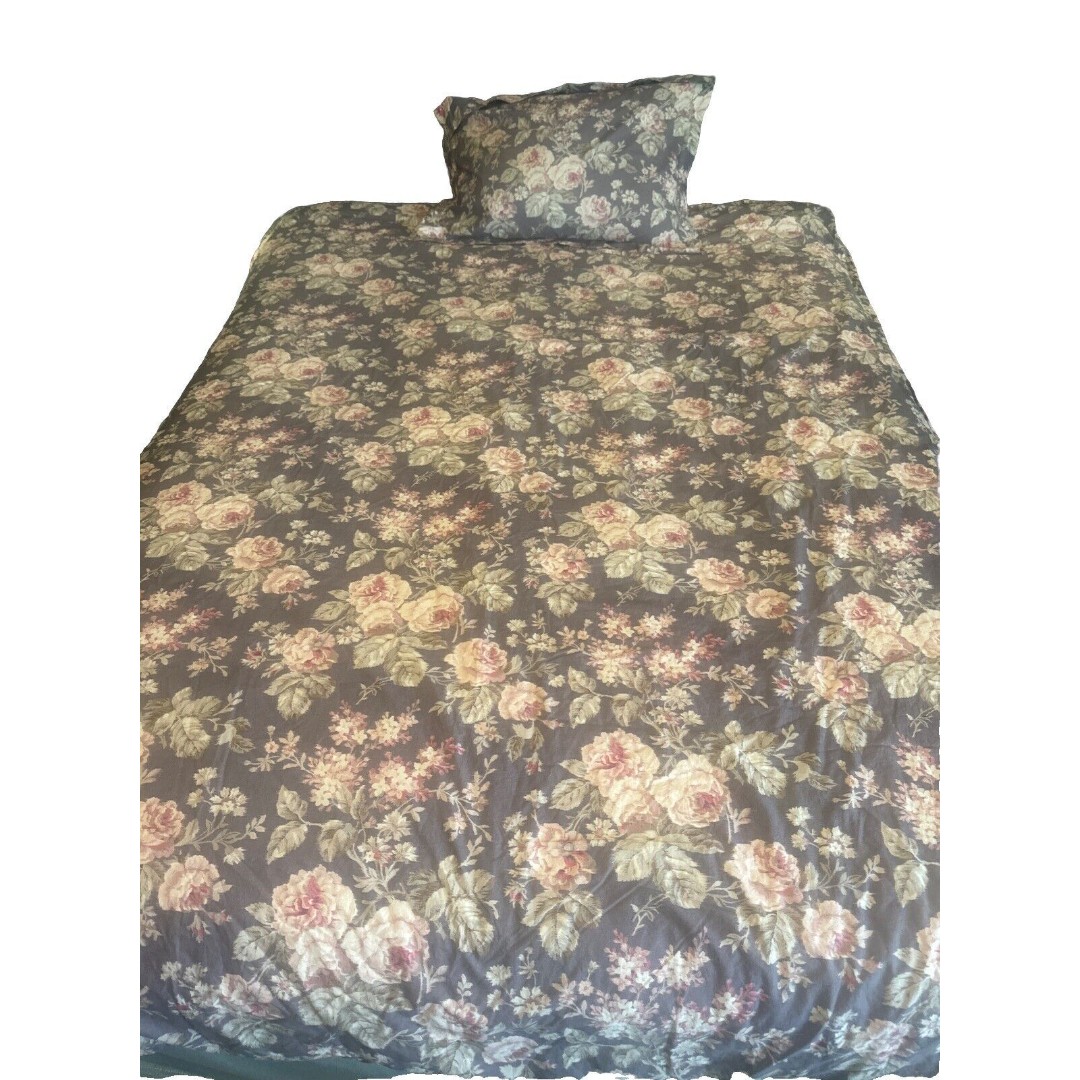Pottery Barn Kids Yvette LAVENDER & PINK Floral Duvet Cover & Sham Twin