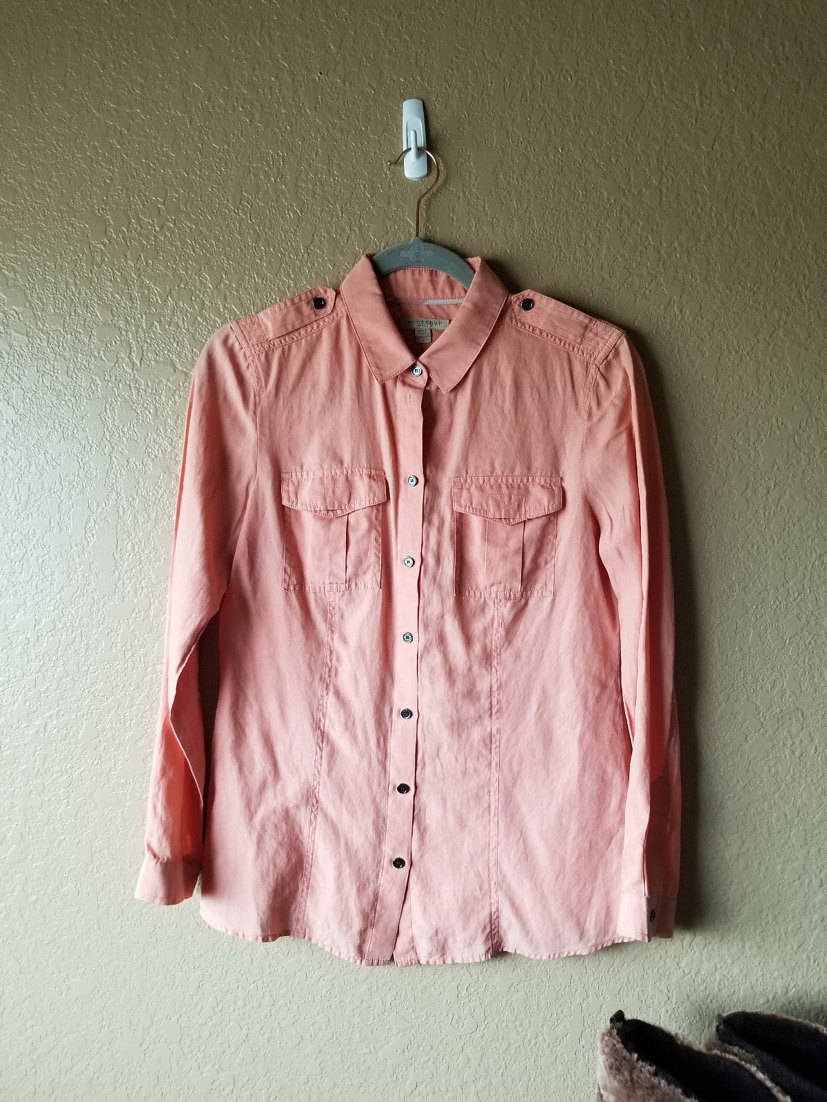 Burberry Britt longsleeve button up shirt size small