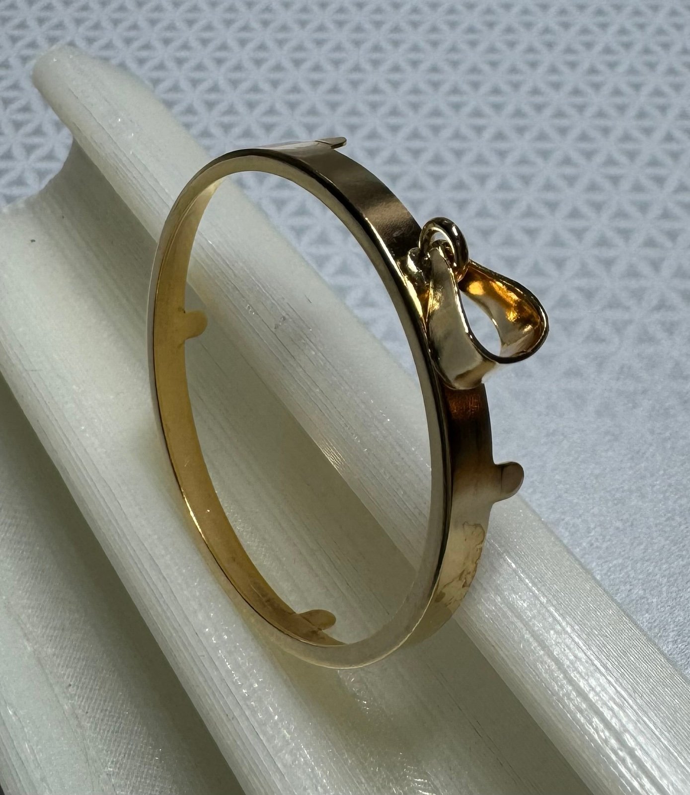 Gold filled coin bezel with 4 prongs for Mexican 50 peso gold coin