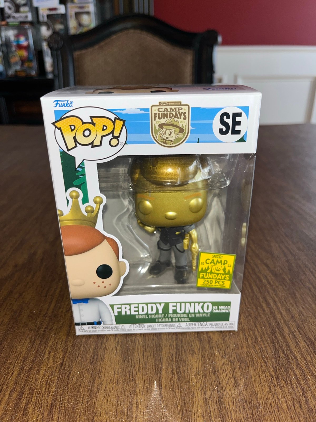 Freddy Funko as Midas Shadow Funko Pop Fortnite 250 Pcs Camp Fundays SDCC 2023