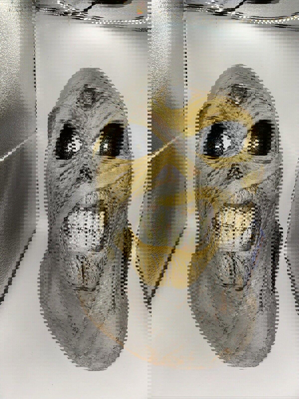 IRON MAIDEN EDDIE POWERSLAVE MUMMY Trick or Treat Studios Halloween MASK NWT