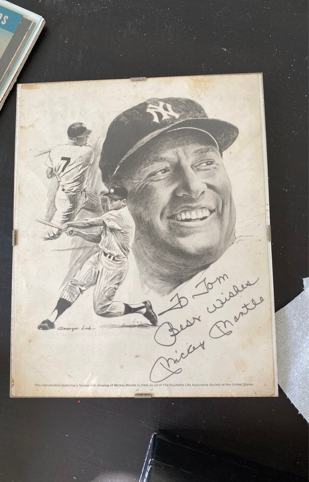 Micky Mantle autograph