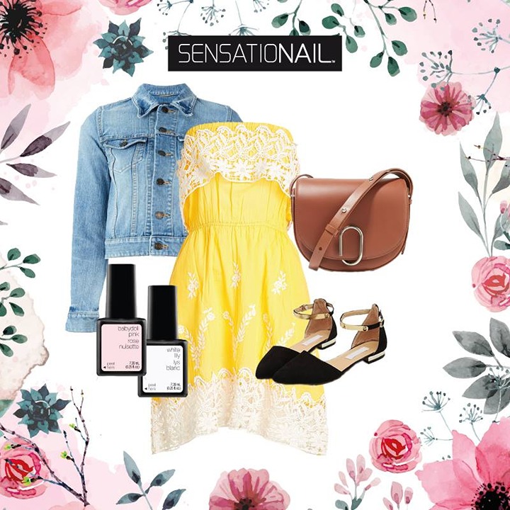 Sensationail Sensational Gel Polish Babydoll Pink White Lily French Manicure Kit
