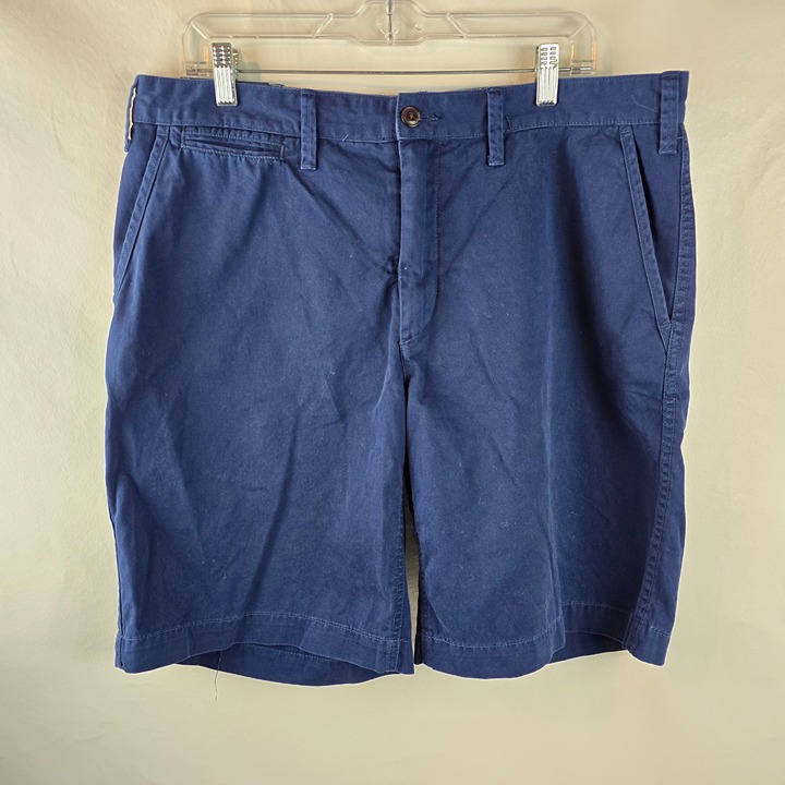 Polo Ralph Lauren Shorts Men 36 Blue Chino Khaki Classic Fit Pony Logo Preppy 9