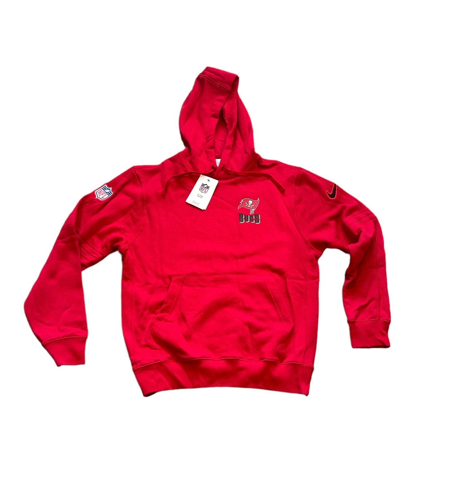 Tampa Bay Buccaneers Nike Men’s Club Pullover Hoodie Sweatshirt Small