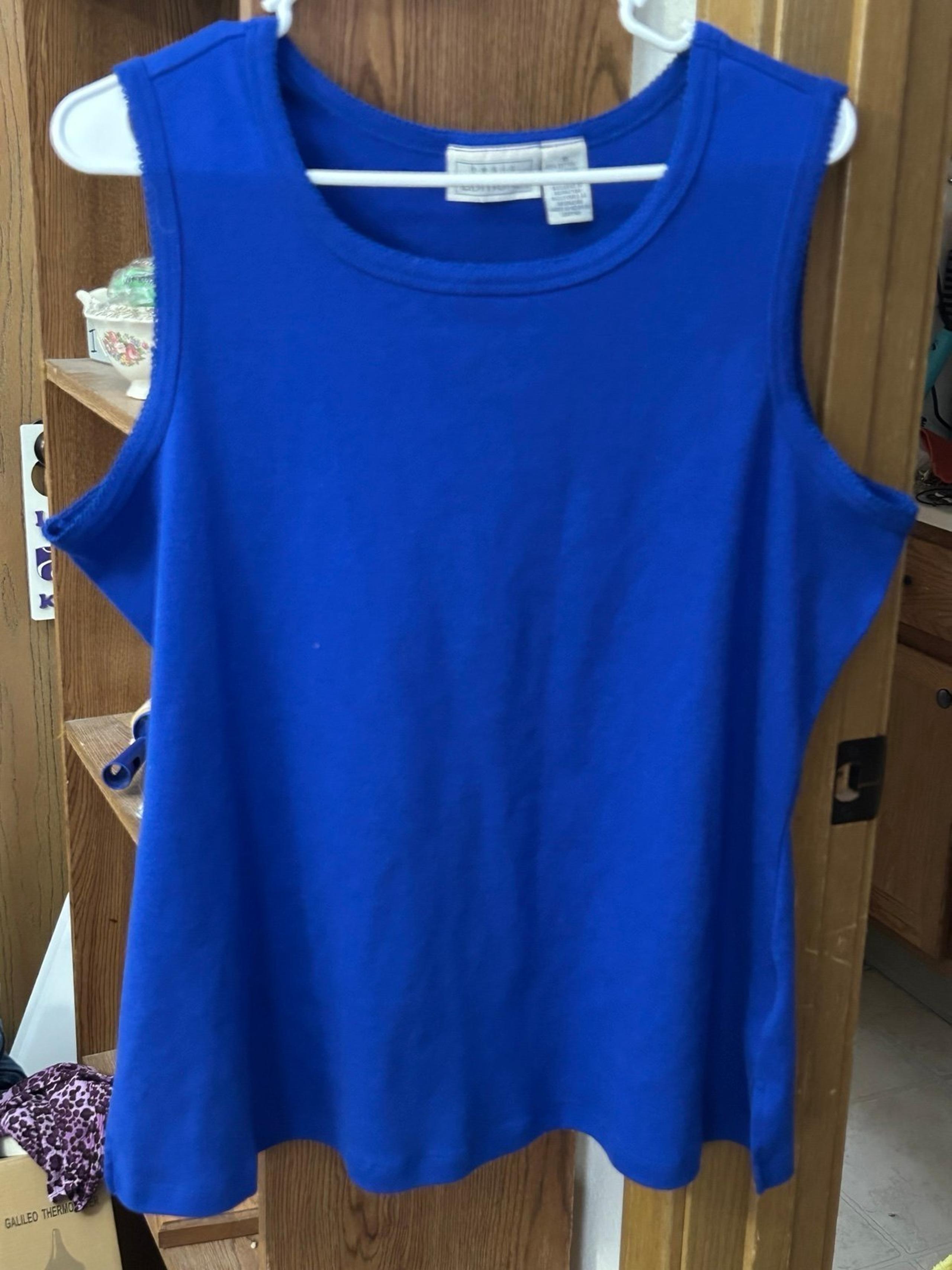 Women’s Basic Editions Blue tank top. Never Worn